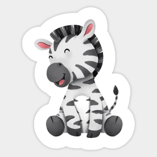 Happy Zebra Sticker